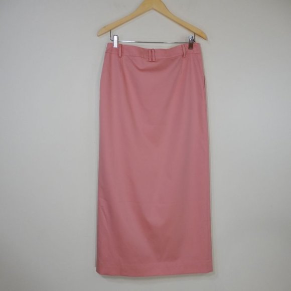 SIR. the label Giacomo Front Split Midi SKIRT Size 4 XL Pink Pockets NEW $550 - Picture 13 of 15